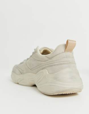 asos leather trainers