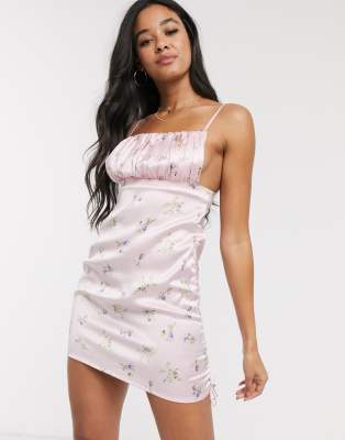 baby pink slip dress