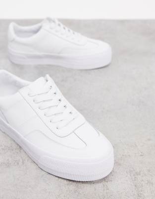 asos white leather sneakers