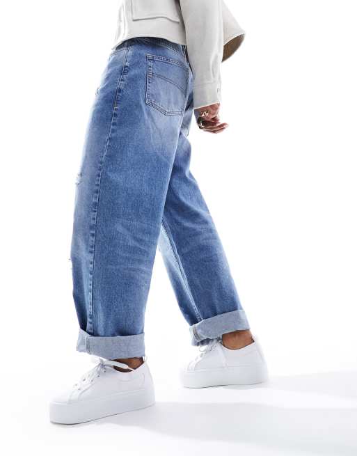 ASOS DESIGN – Divide – Vita flatform-sneakers med snörning, 3 av 5