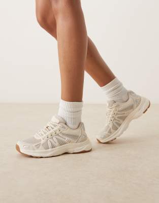 ASOS DESIGN - Divine - Baskets à lacets - Blanc cassé