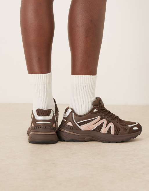 ASOS DESIGN - Divine - Brune sneakers med snørebånd, 4 af 5