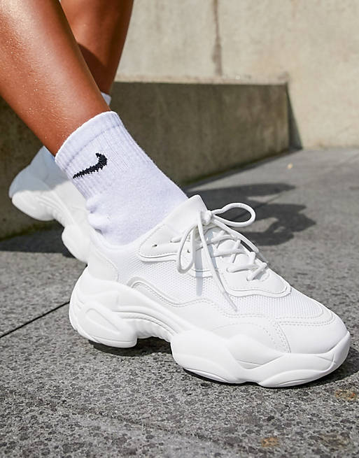 Asos Donna Scarpe Sneakers Sneakers chunky Match Chunky sneakers /bianco 