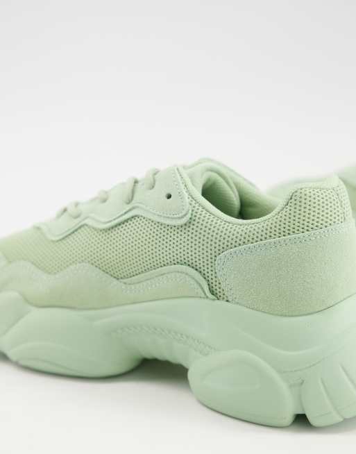 Green cheap chunky trainers