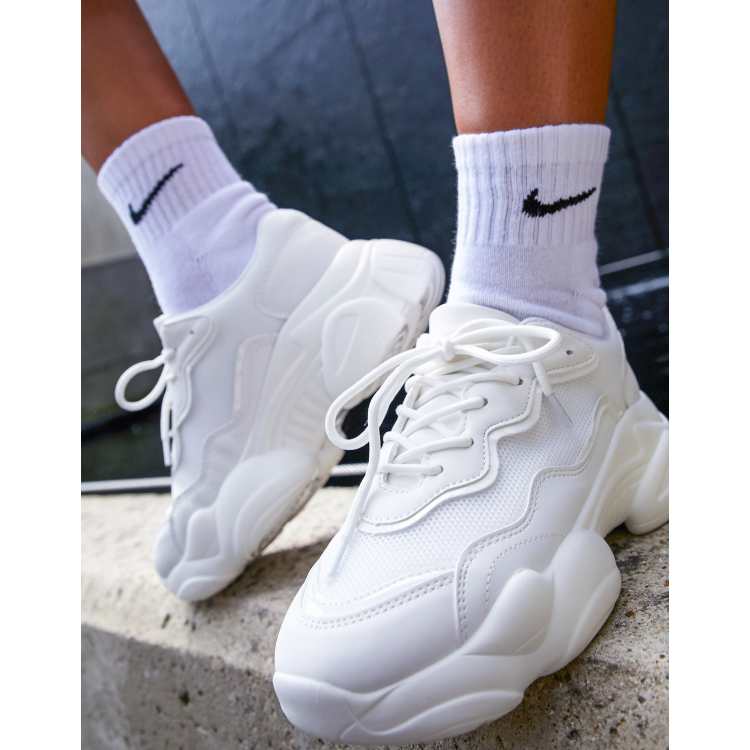 Big chunky cheap white shoes