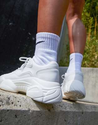 asos chunky white trainers