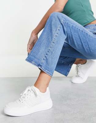 Asos Design Dixon Skater Sneakers In White