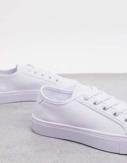 ASOS DESIGN - Dizzy - Hvide sneakers med snørebånd, 3 af 4