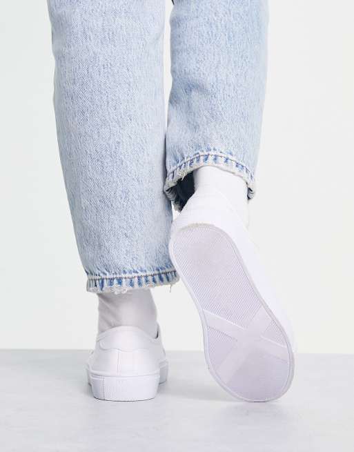 ASOS DESIGN Dizzy lace up sneakers in white, 2 of 4
