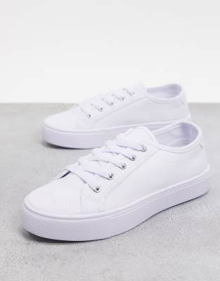 asos design white trainers