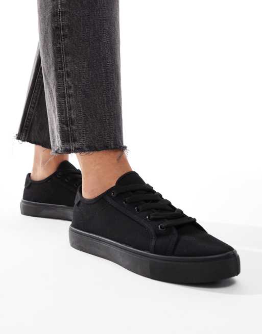 ASOS DESIGN - Dizzy - Sneakers stringate nere, 3 di 5