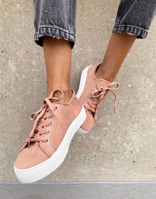 ASOS DESIGN - Dizzy - Varm beige sneakers med snørebånd, 2 af 4