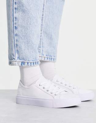 Thumbnail - ASOS DESIGN - Dizzy - Weiße Sneaker zum Schnüren