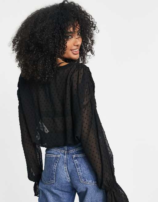 Asos store black blouse