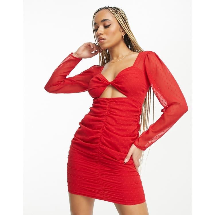 Red shift best sale dress asos