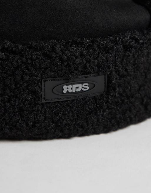 ASOS DESIGN dockerpet met zichtbare naden in zwart, 2 van 3