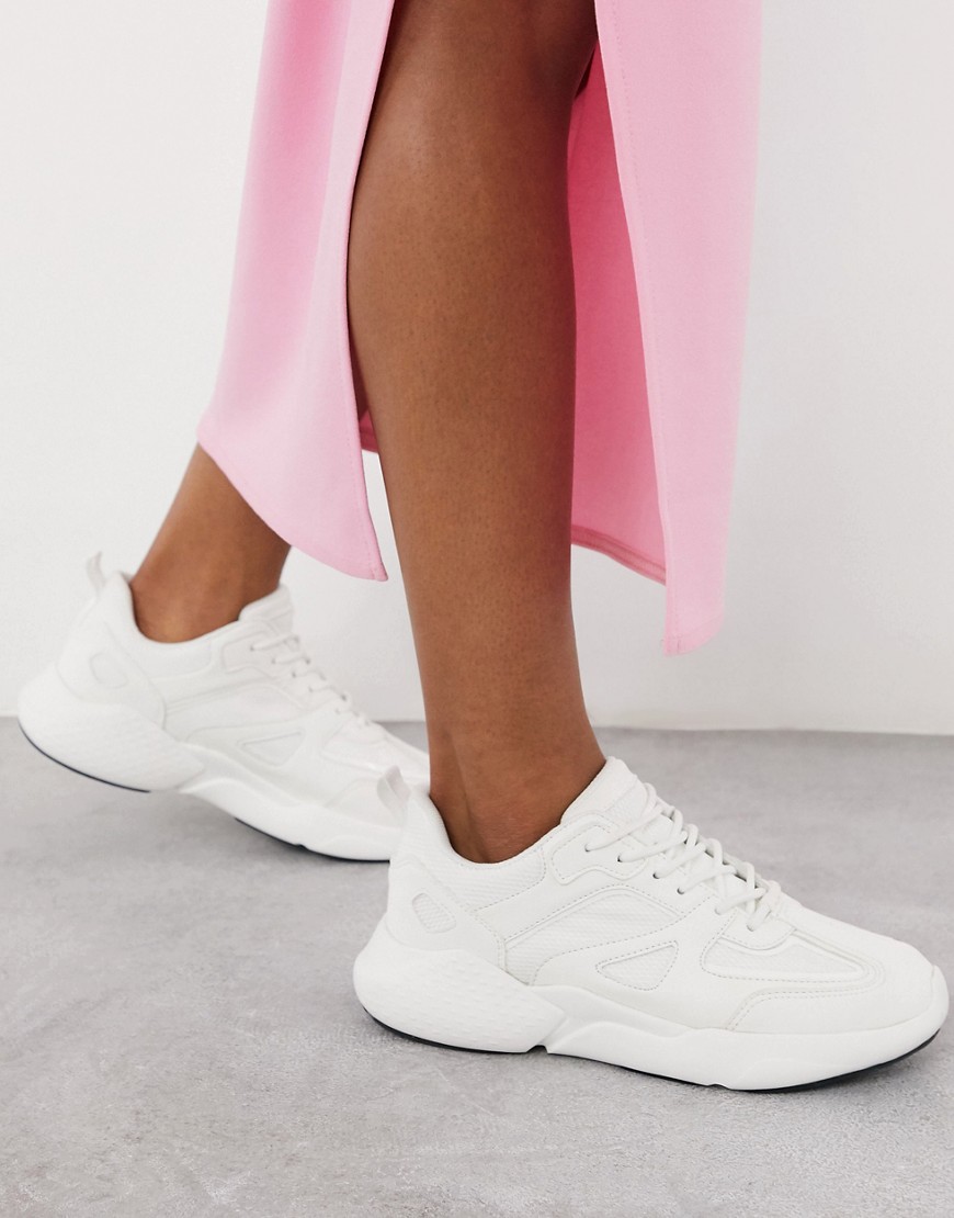 Asos Design Dominican Chunky Sneakers In White