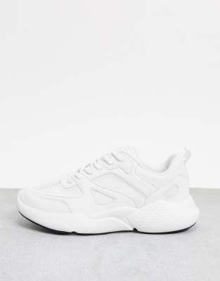 asos chunky white trainers