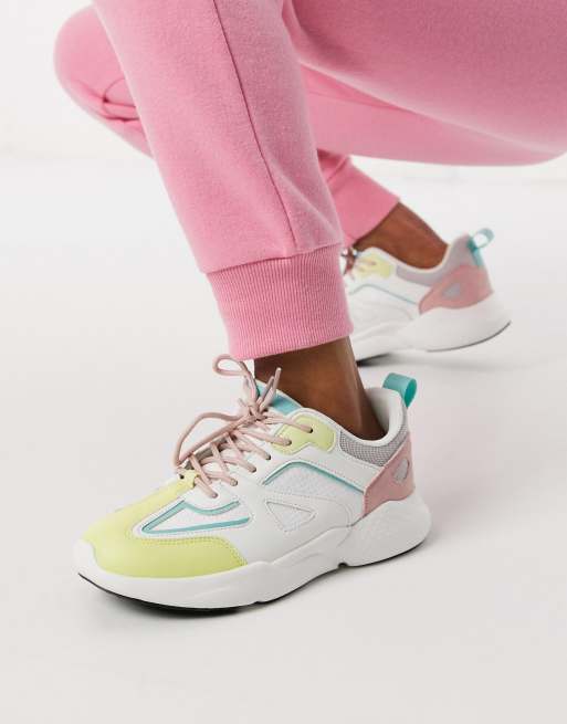 ASOS DESIGN – Dominican – Sneakers i pastellfärger med grov sula, 3 av 4
