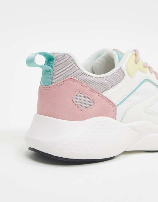 ASOS DESIGN – Dominican – Sneakers i pastellfärger med grov sula, 4 av 4