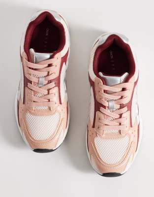 Asos Design Doodle Lace Up Trainers In Multi