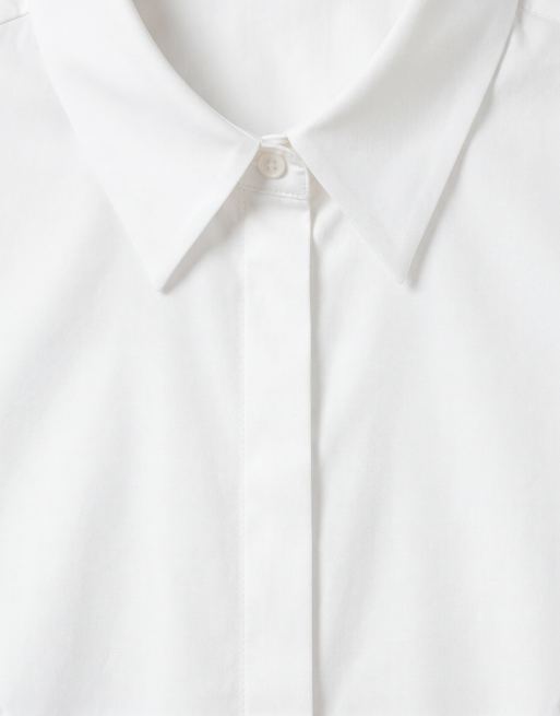 ASOS DESIGN dopasowana koszula w kolorze białym, 8 z 8