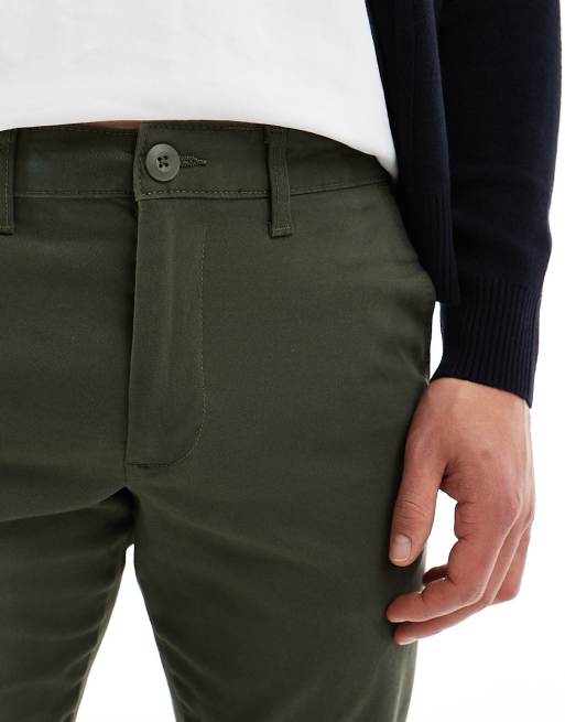 ASOS DESIGN – Dopasowane chinosy w kolorze ciemnego khaki, 5 z 5