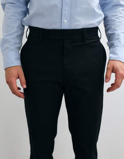 ASOS DESIGN – Dopasowane eleganckie spodnie w czarnym kolorze, 3 z 5