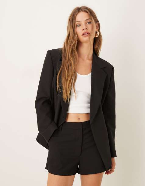 ASOS DESIGN tailored micro shorts in black