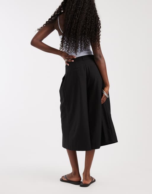 ASOS DESIGN dopasowane kuloty z wysokim stanem w czerni, 5 z 5