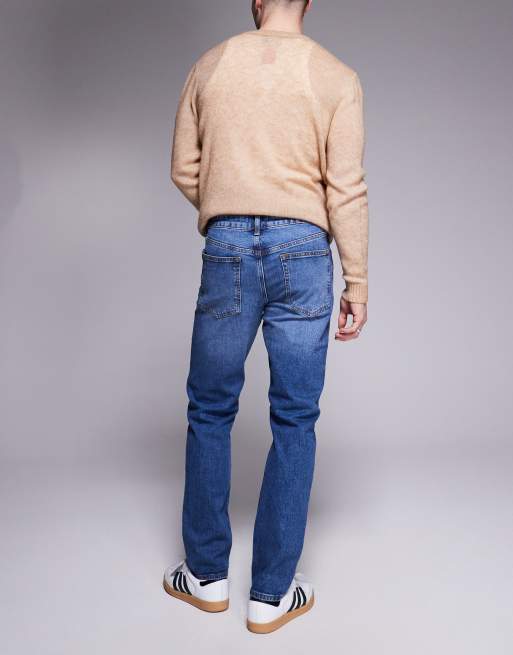 ASOS DESIGN – Dopasowane niebieskie jeansy, 2 z 5