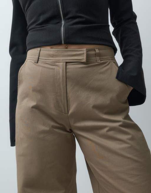 ASOS DESIGN dopasowane spodnie barrel z detalem szwów, 4 z 5