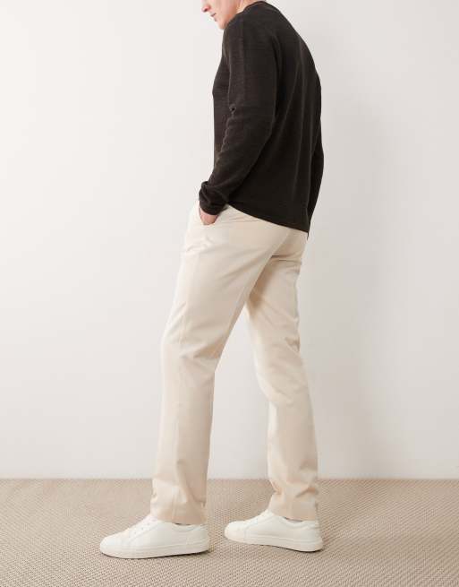 ASOS DESIGN – Dopasowane spodnie w kolorze écru, 3 z 5