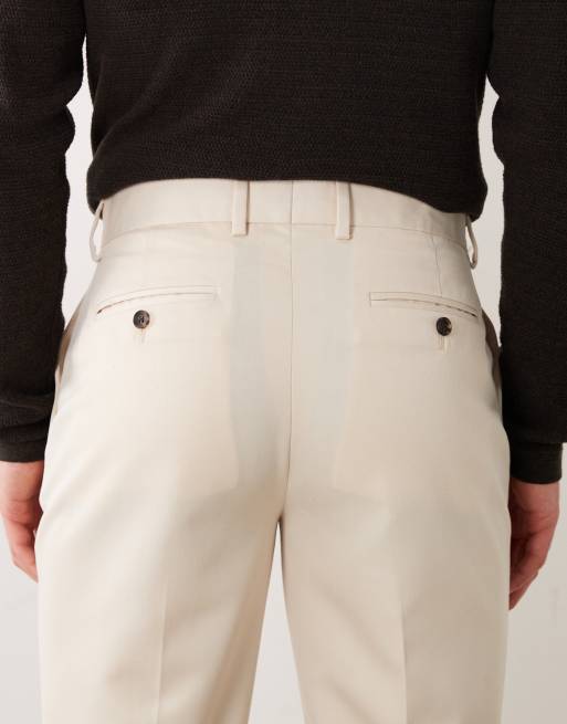 ASOS DESIGN – Dopasowane spodnie w kolorze écru, 4 z 5