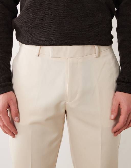 ASOS DESIGN – Dopasowane spodnie w kolorze écru, 5 z 5