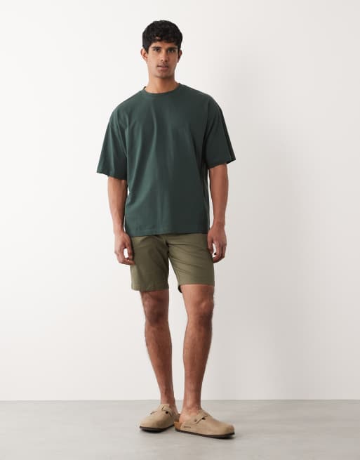 ASOS DESIGN – Dopasowane szorty chinosy w kolorze khaki, 3 z 5