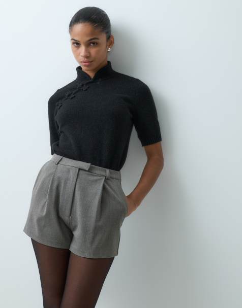 ASOS DESIGN dopasowane szorty z wysokim stanem - view 1