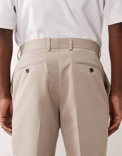 ASOS DESIGN – Dopasowane wąskie szorty w jasnobeżowym kolorze, 5 z 5