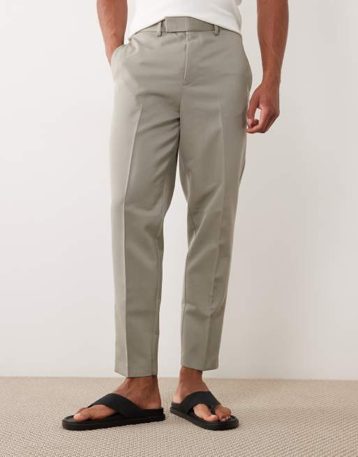 ASOS DESIGN – Dopasowane zwężane spodnie w szałwiowym kolorze, 2 z 5