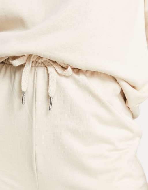 ASOS DESIGN – Dopasowany dres z bluzą i joggersami w kolorze neutralnym, 3 z 4