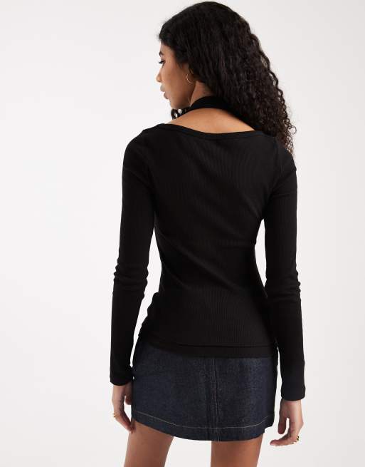 ASOS DESIGN – Doppellagiges, langärmliges Oberteil, 4 von 4
