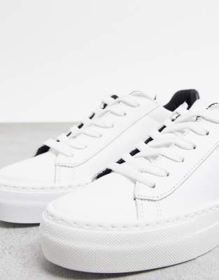 asos white leather sneakers