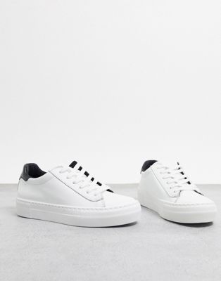 asos white leather sneakers