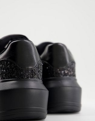 Chaussures Dorina - Baskets à semelle chunky - Noir scintillant