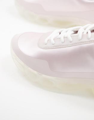 plain white trainers size 4