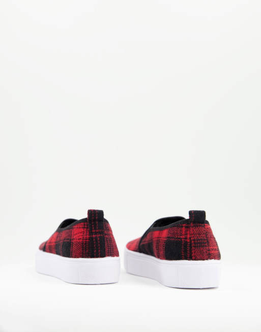 ASOS DESIGN - Dotty - Instapgympen met rode ruitprint, 4 van 4