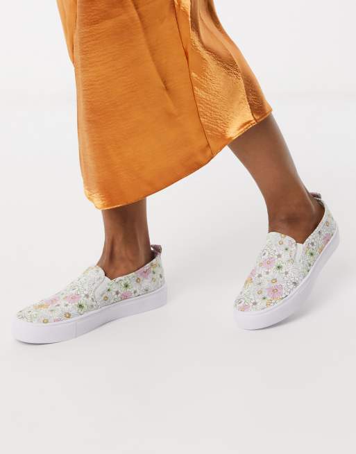 Keds floral 2024 slip ons