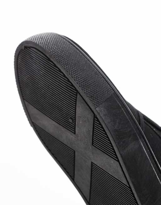 ASOS DESIGN – Dotty – Stoffschuhe zum Hineinschlüpfen in Schwarz, weite Passform, 5 von 5
