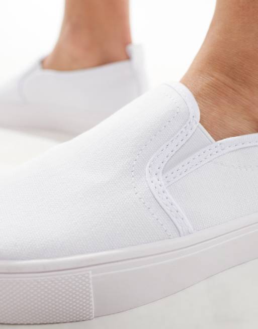 ASOS DESIGN - Dotty - Tennis sans lacets - Blanc, 2 de 4