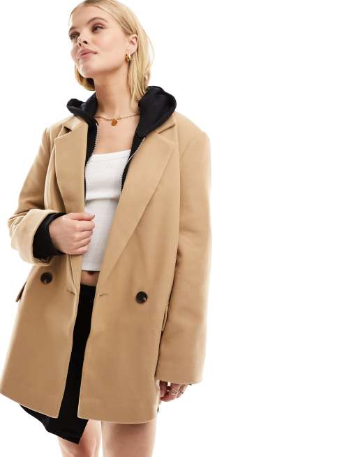 Asos wool hot sale coat womens